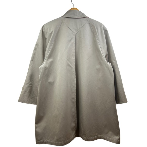 London Fog‎ Vintage Swing Coat Womens 14 Red Lined Classic Trench Parisian Style - Picture 2 of 11